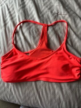 Orange Racerback swim top